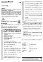 Preview for 3 page of BASETech 1890357 Operating Instructions