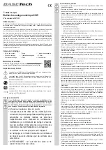 Preview for 5 page of BASETech 2147832 Operating Instructions Manual