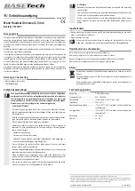 Preview for 4 page of BASETech BT-1181090 Operating Instructions