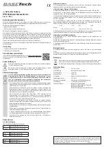 Preview for 1 page of BASETech BT-1839714 Operating Instructions