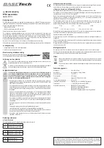 Preview for 4 page of BASETech BT-1839714 Operating Instructions