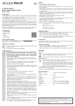 Preview for 4 page of BASETech BT-1911208 Operating Instructions