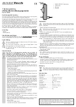 Preview for 1 page of BASETech BT-NL100P Operating Instructions