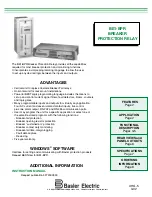 Basler BE1-BPR-309 User Manual preview