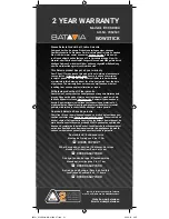 Preview for 31 page of Batavia 7062541 Safety Instructions