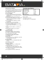 Preview for 10 page of Batavia Giraffe Air BT-TL005 Operating Instructions Manual