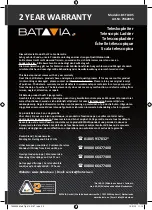 Preview for 23 page of Batavia Giraffe Air BT-TL005 Operating Instructions Manual