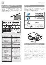 Preview for 24 page of Battipav MAGIK Operating Instructions Manual