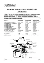 Preview for 2 page of battistella EUROVAPOR Instruction And Maintenance