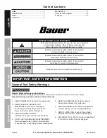 Preview for 2 page of Bauer 1621e-b Owner'S Manual