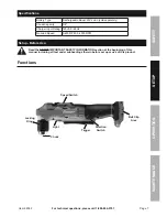 Preview for 7 page of Bauer 20V Hypermax Lithium 1895C-B Owner'S Manual