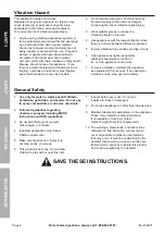 Preview for 4 page of Bauer 21505C-B Owner'S Manual & Safety Instructions