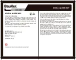 Preview for 7 page of BAUKER NL360-1 Manual