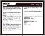 Preview for 10 page of BAUKER NL360-1 Manual