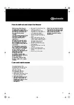 Preview for 9 page of Bauknecht GKA 2100 Instructions For Use Manual