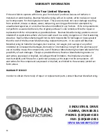 Preview for 20 page of Baumann 440E Operator'S Manual