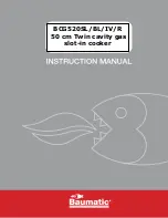 Baumatic BCG520BL Instruction Manual preview