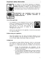 Preview for 5 page of Baumatic BL550W Instruction Manual