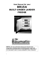 Preview for 2 page of Baumatic BR15A Instruction Manual