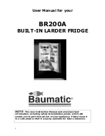 Preview for 2 page of Baumatic BR200A User Manual