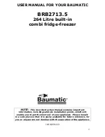 Preview for 2 page of Baumatic BRB2713.5 User Manual