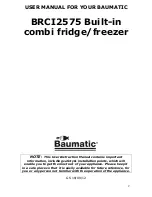 Preview for 2 page of Baumatic BRCI2575 Instruction Manual