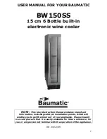 Preview for 2 page of Baumatic BW150SS Instruction Manual