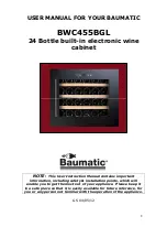 Preview for 2 page of Baumatic BWC455BGL Instruction Manual