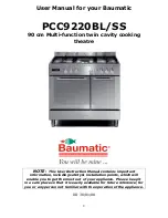 Preview for 2 page of Baumatic PCC9220BL/SS Instruction Manual