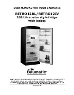 Preview for 2 page of Baumatic RETRO12BL Instruction Manual