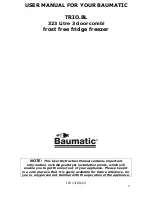 Preview for 2 page of Baumatic TRIO.BL Instruction Manual