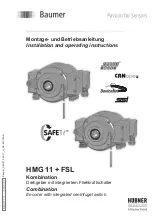 Preview for 1 page of Baumer Hübner HMG 11 + FSL Installation And Operating Instructions Manual