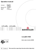 Baumuller b maXX 4100 Series Operation Manual preview