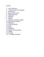 Preview for 3 page of Bavaria 36 2003 Information & Operation Manual