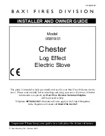 Baxi Chester 0581901 Installer And Owner Manual preview