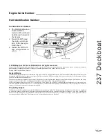 Preview for 3 page of Bayliner 237 Deckboat Owner'S Manual