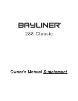 Preview for 1 page of Bayliner 288 Classic Owner'S Manual