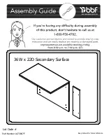 Preview for 1 page of bbf A173087F Assembly Manual