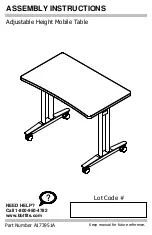 Preview for 1 page of bbf A173951A Assembly Instructions Manual