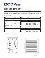 Preview for 5 page of BCDVideo BCD-RGD-402P-UMT Quick Installation Manual