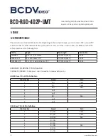 Preview for 8 page of BCDVideo BCD-RGD-402P-UMT Quick Installation Manual