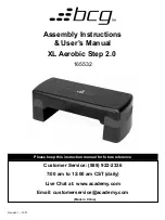 Preview for 1 page of BCG XL Aerobic Step 2.0 Assembly Instructions & User Manual