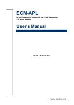 BCM Advanced Research ECM-APL User Manual preview