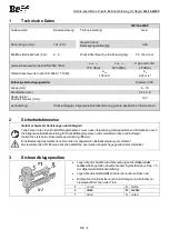 Preview for 4 page of BEA 380/16-400SP Additional Instructions