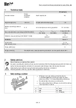 Preview for 6 page of BEA 71/16-416LN Instructions Manual