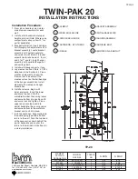 Preview for 1 page of Beacon/Morris TWIN-PAK 20 Installation Instructions