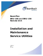 Beamreach networks BeamPlex BRU-100 Installation And Maintenance Manual preview