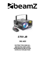 Beamz S700-JB Instruction Manual preview