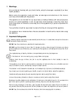 Preview for 3 page of Beauty Care Co CF-5802 User Manual