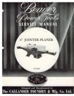 Preview for 1 page of Beaver Power Tools JP-3800 Service Manual